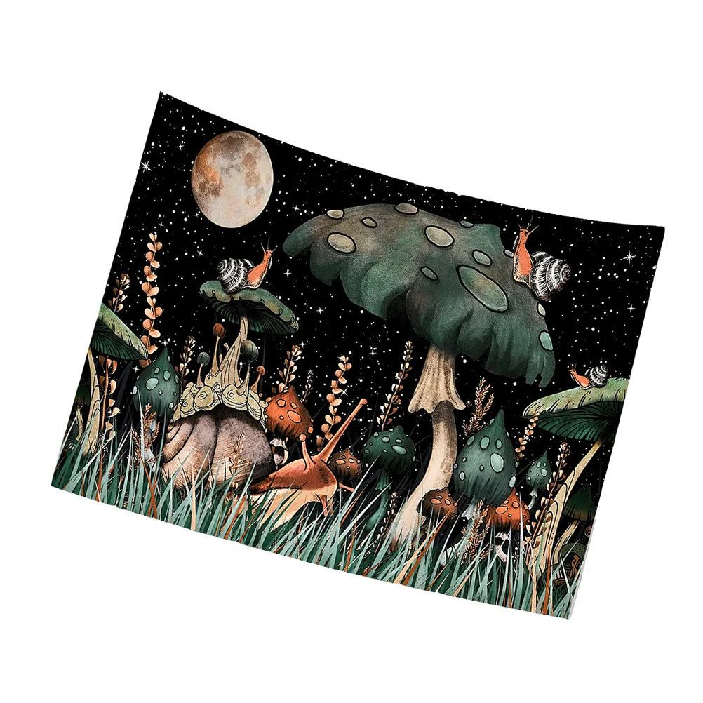 

1pc Household Tapestry Adornment Creative Mushroom Pattern Scene Ornament