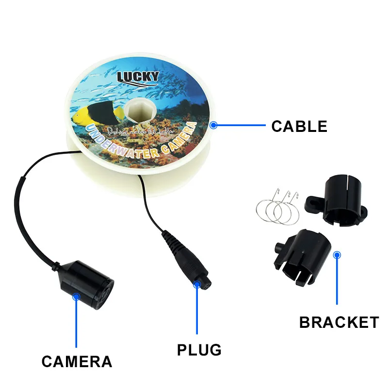 

Portable Underwater Fishing Finder Match With 3308-8 System Cmd Sensor 3.5 Inch Tft Rgb Waterproof Monitor Fish Sea 20m