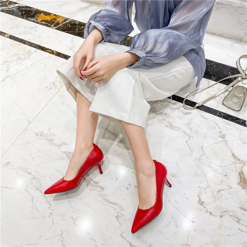 CONASCO 2021 высокого качества Модные женские туфли лодочки из натуральной кожи Сезон