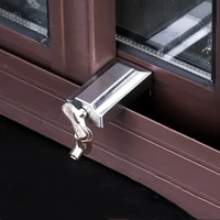 1pcs window security key lock sliding window restrictor child safety anti theft fall prevention cabinet door home hardware