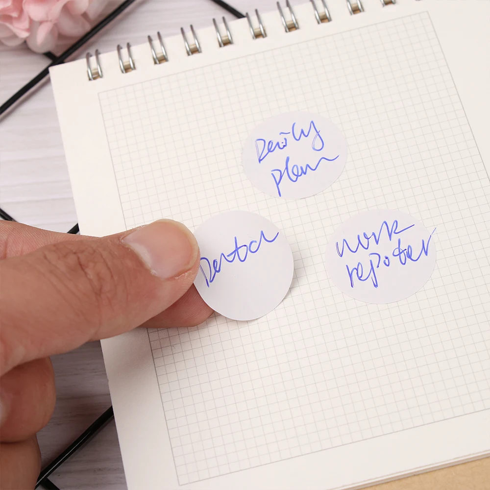 Круглые самоклеящиеся наклейки 5 листов круглые этикетки A4 для лазерного или