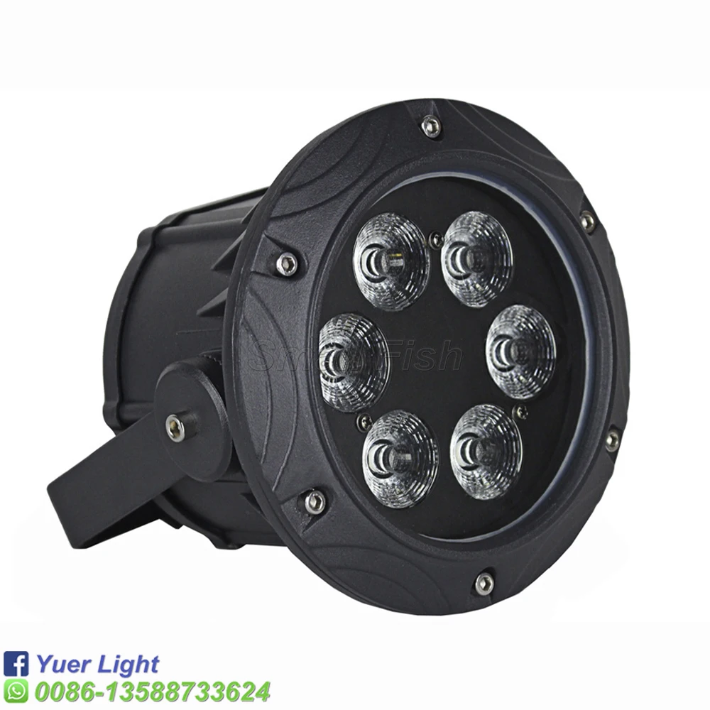 Portable New Outdoor Stage Lights IP65 6X10W RGBW Quad Color Par Wash Effect Dj Party DMX 8/4 Channel For Discos | Лампы и освещение