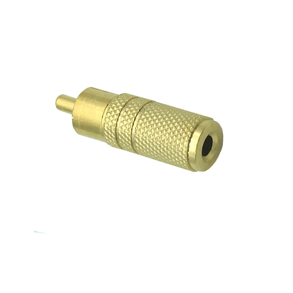 

3.5mm 1/8" Aux Mono Female Jack to RCA Male Plug Gold Plated Audio Adapter F/M adapter