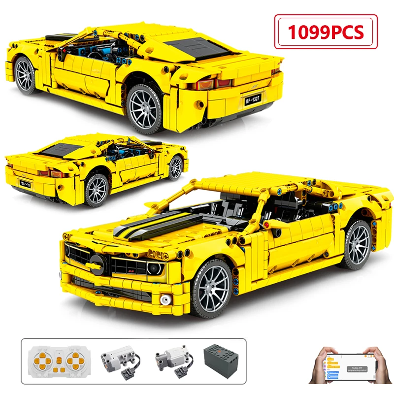 

City RC Technical Drift Racing Car Model Building Blocks 1:14 APP Remote Control Mechanical Vehicle Bricks Toys For Children Boy