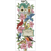 birds house patterns counted cross stitch 11ct 14ct 18ct diy chinese cross stitch kits embroidery needlework sets