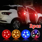 2 шт. Универсальные светодиодные фонари открывания двери автомобиля Предупреждение о столкновении магнитный датчик стробоскоп мигающие сигнальные огни автомобильные товары светодиодная лента Детали светодиодная лента