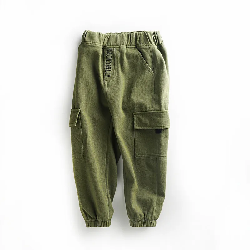 

Kids Cargo Pants Letter Boys Long Trousers Cotton Casual Pants Kids Clothing Baby Harem Pants 5-16 year wholesale clothing