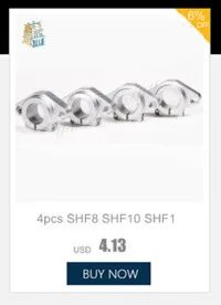 4 шт. SHF8 SHF10 SHF12 SHF16 SHF20 SHF25 SHF30 алюминиевый линейный рельсовый вал Поддержка фрезерного станка с ЧПУ части 3D-принтера