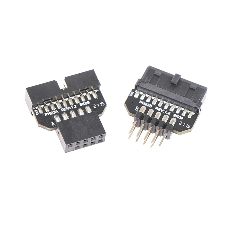 

PH23 USB3.0 сменный USB 2,0 9-контактный Штекерный корпус к USB 3,0 20-контактный адаптер