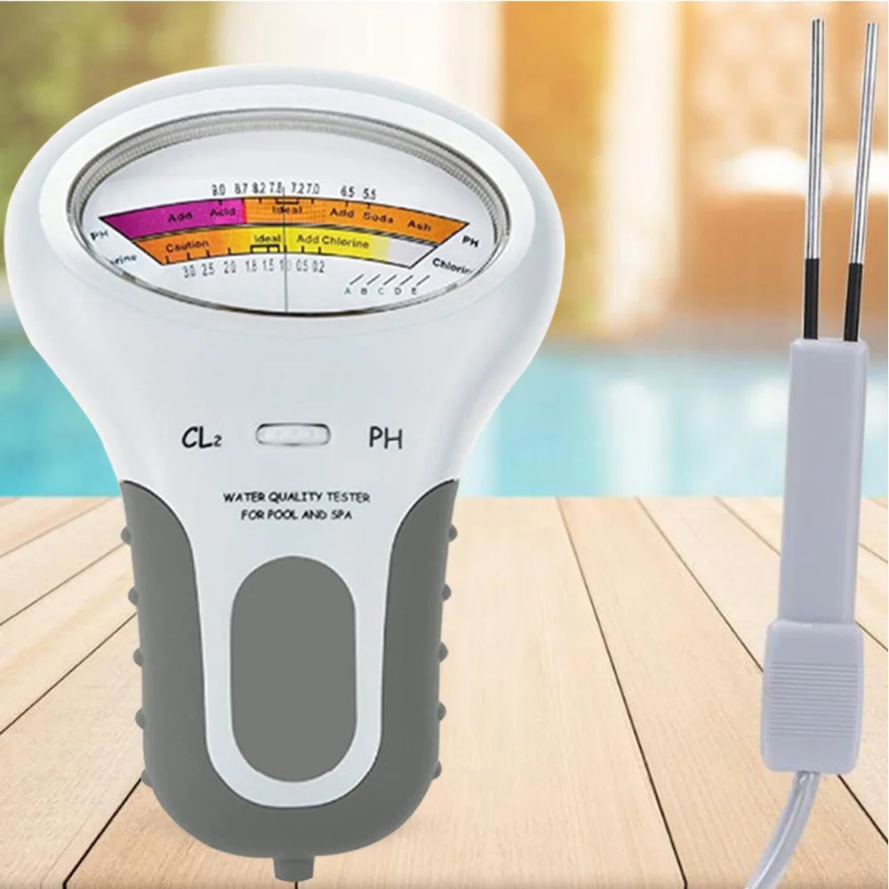 

Digital Monitor PH Water Tester Chlorine Pool Test Kit Instrument Analysis Portable Swimming Pool Kit Water Quality Tester