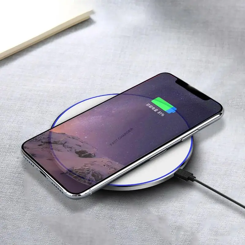 15 Вт Qi Быстрое беспроводное зарядное устройство для samsung S10 S9 Note 9 для iPhone XS Max X 8 XR huawei P30 Pro Xiaomi Mi 9 10W