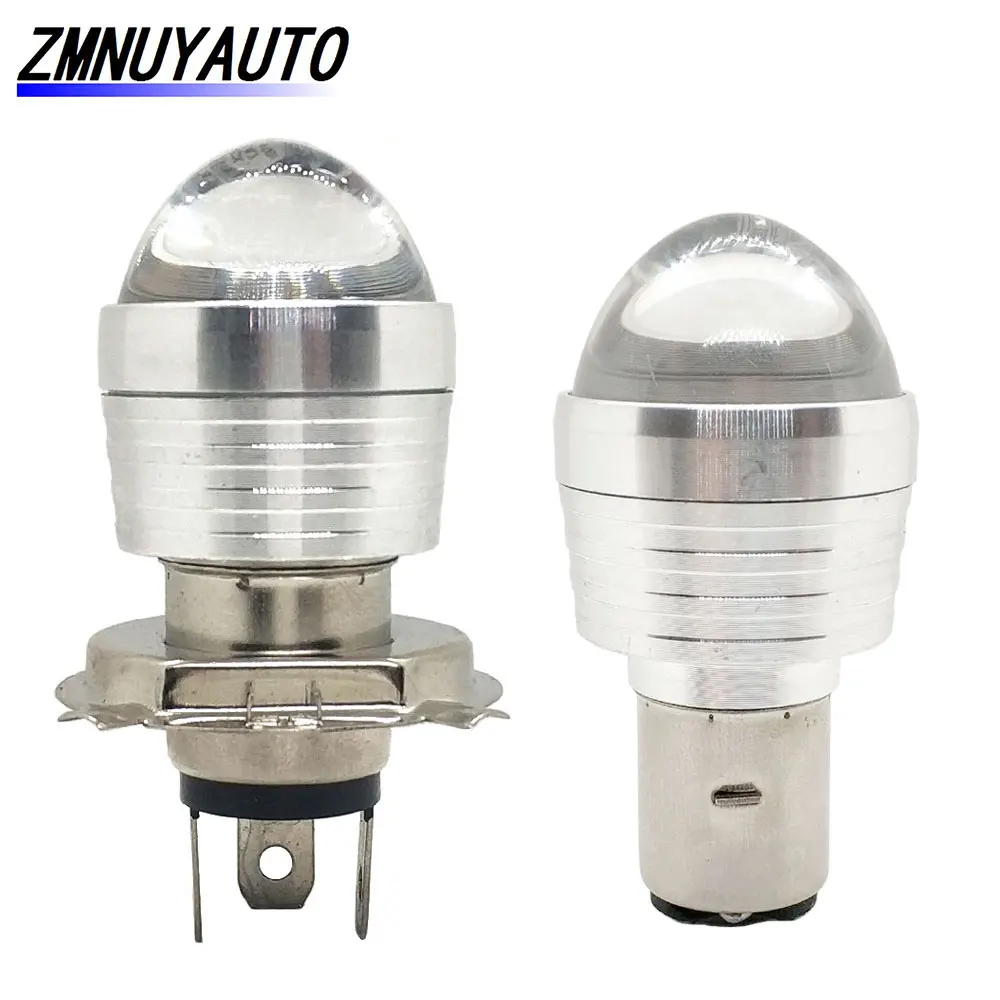 

2PCS H4 P43t HS1 LED Motorcycle H6 BA20D Led Headlight Bulb Spotlight Moto Lights Hi Lo beam Motorbike Fog Lamp 12V Flash Strobe