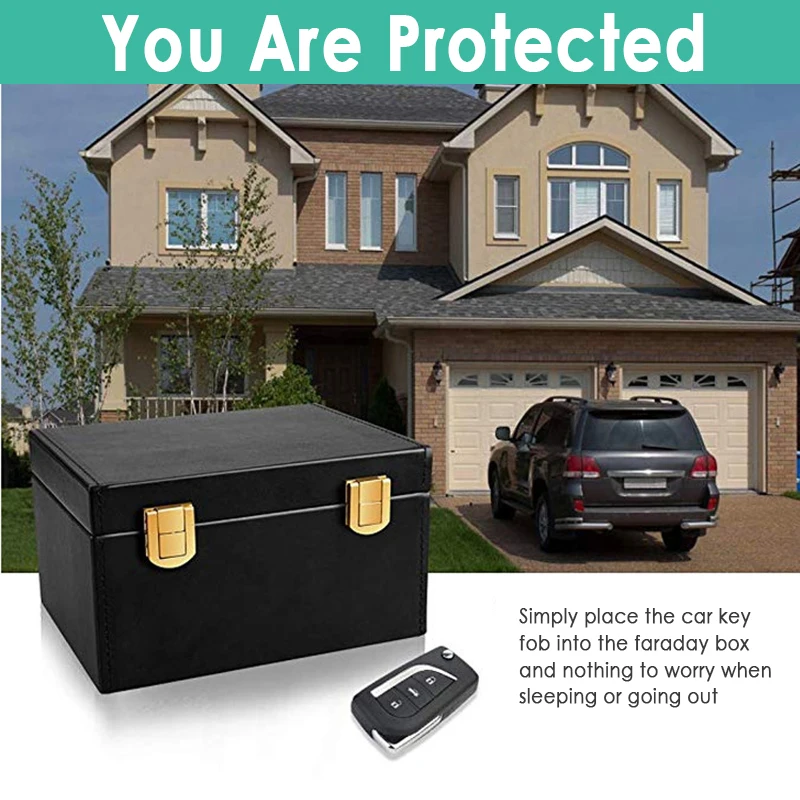 Faraday коробка блокировщик сигнала для автомобильных ключей Fob телефоны карты