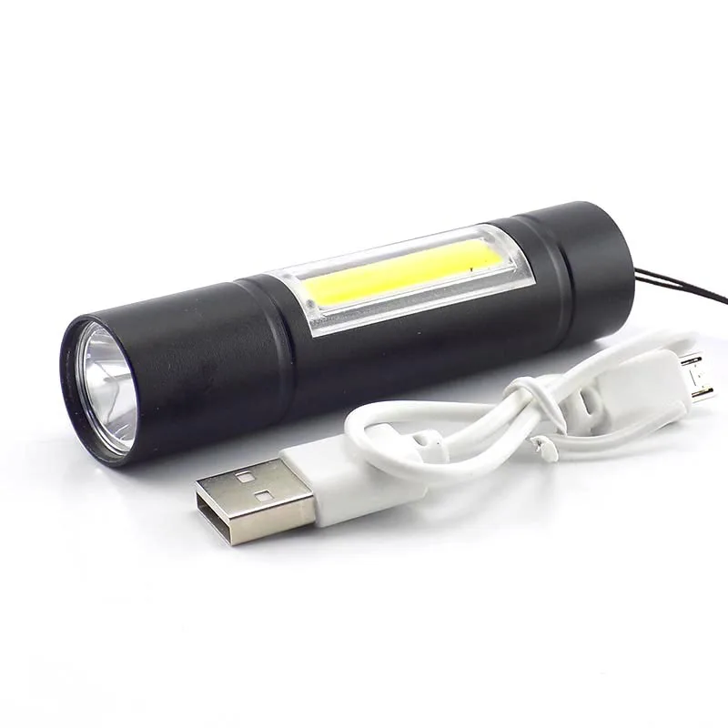 A flashlight Высокомощный светодиодный Q5 Фонарь USB вспышка Рабочая лампа аккумуляторная лампа lanterna наружная Ночная Кемпинг Рыбалка - Испускаемый цвет: A flashlight