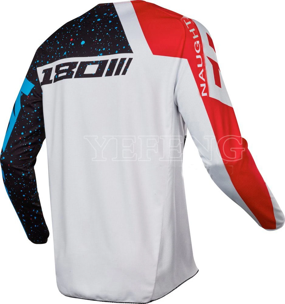 

Black White Mx 180 Nirv Jersey Scooter ATV DH MTB Motorcycle Dirtbike Enduro Offroad Motocross Racing