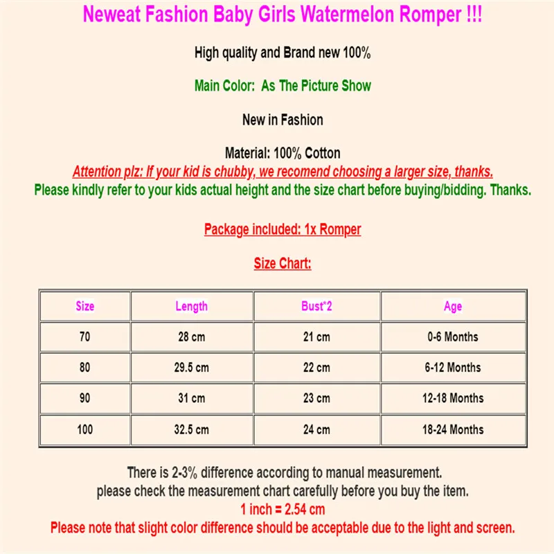 Милый купальник для новорожденных девочек с принтом арбуза клубники трубчатые