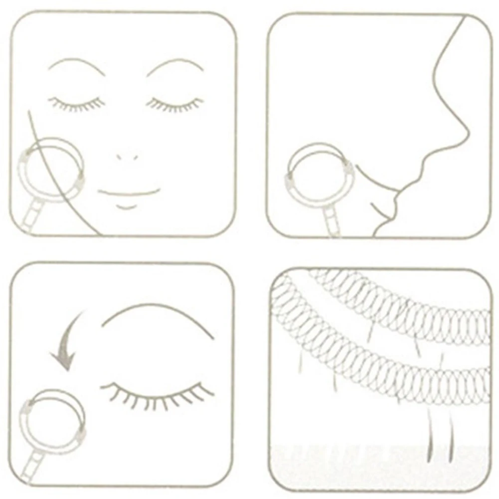 Портативный прибор для удаления волос на лице из нержавеющей стали Эпилятор с