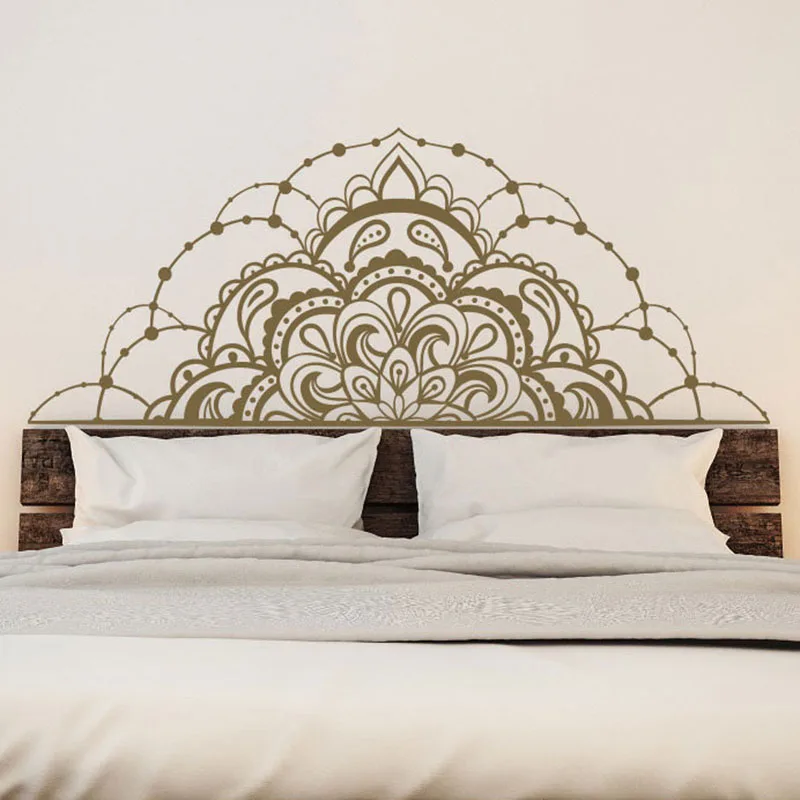 Наполовину наклейка на стены мандаля цветы окно автомобиля виниловые наклейки