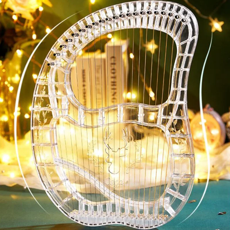 Cega 21 струна Lyre Harp lycore кристально прозрачный инструмент с ключом для настройки