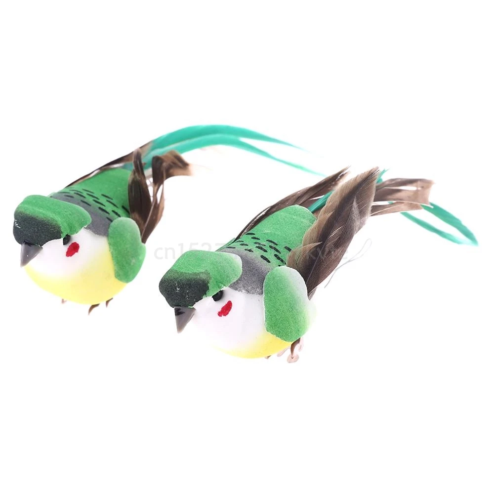 OOTDTY 12 шт. искусственного пенного пера имитация птицы домашний сад свадебное