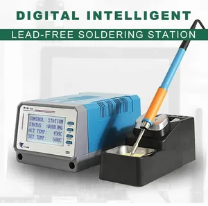 Умная цифровая Бессвинцовая паяльная станция с наконечником для паяльника, устройство для ремонта печатных плат