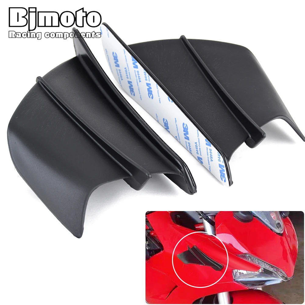 

Motorcycle Front Fairing Aerodynamic Winglets Sticker For BMW Honda Yamaha Decorative Dynamic Wing Kit Sticker for port Bike