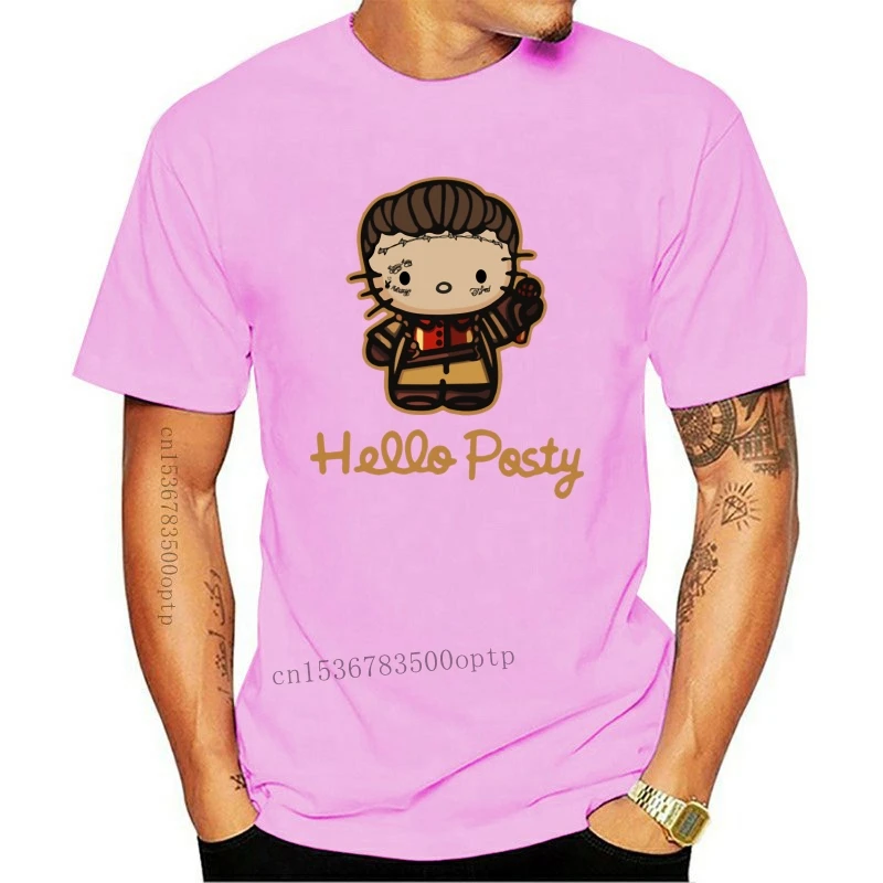 

Новинка, Мужская футболка Post Malone Hello Posty, черная хлопковая футболка, Сделано в США