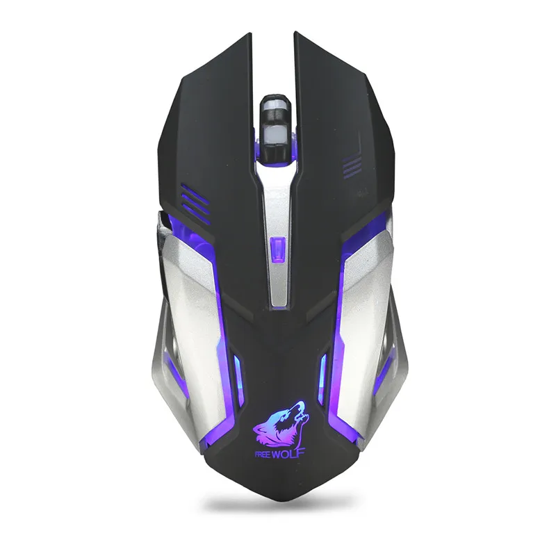 Mouse Rechargeable X7 Wireless Silent LED Backlit USB Ergonomic Notebook Gaming Mice Laptops Wired -L920 | Компьютеры и офис