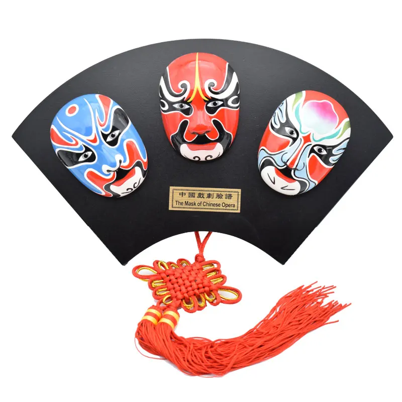 Hand painting beijing opera facial masks feng shui home decoration accessories desk decor day gift miniature figurines hue chic | Дом и сад