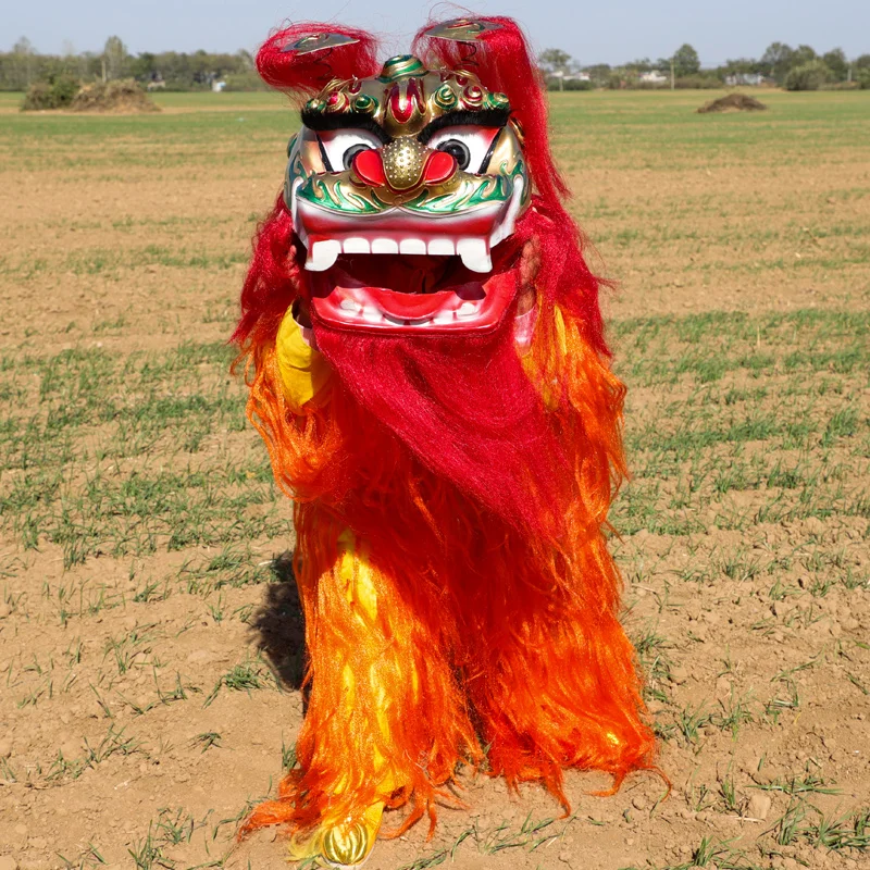 Рекламный китайский костюм для одного человека взрослых танца льва детей и