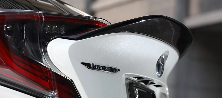 Автомобильный-Стайлинг для Toyota C-HR ARS стиль карбоновое волокно задний Багажник крыло глянцевая отделка задние ворота спойлер волокна разветвитель губ Тюнинг Комплект