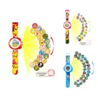 Новинка, детские электронные часы с 3d-проекцией, 20 стилей, Пикачу, Человек-паук