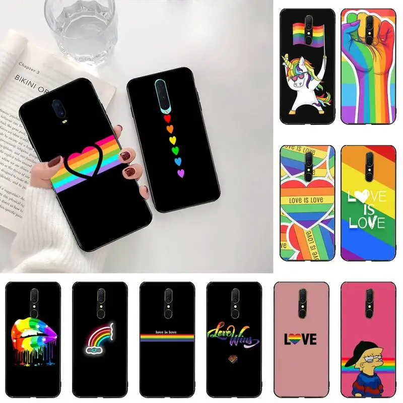 Gay Lesbian LGBT Rainbow Pride Custom Photo Soft Phone Case For Oppo A5 A9 2020 Reno2 z Renoace 3pro Realme5Pro | Мобильные телефоны