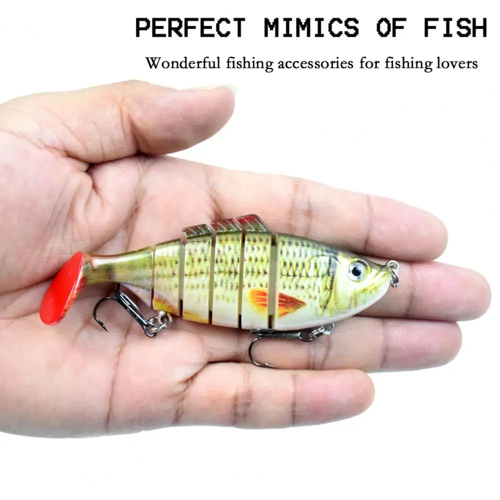 

5Pcs Multi Jointed Bionic Fishing Lure 6 Segments Life-like Sea Minnow Swimbaits Fishing Tool Accessories