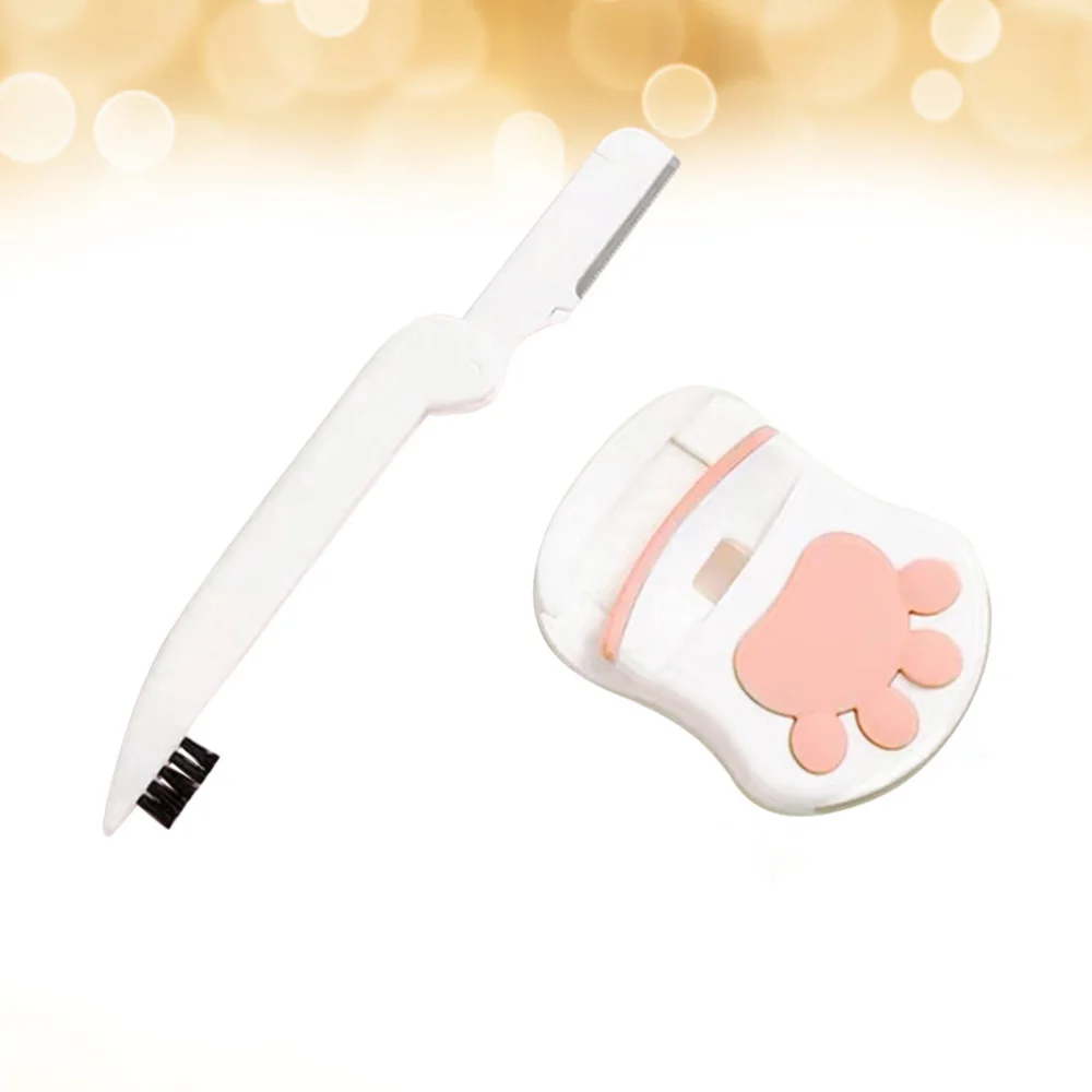 

1 Set Eyelash Curler Eyelash Trimming Tool Set Portable Eyelash Curler Trimming Tool Set Anti-clip Eyelids Makeu
