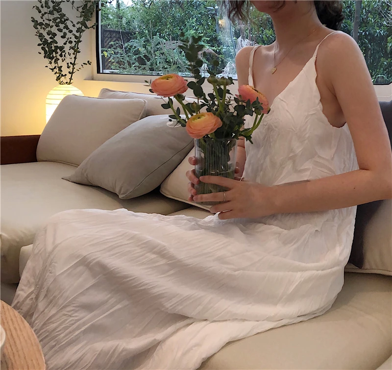 Женское плиссированное платье в стиле ретро однотонное асимметричное Свободное