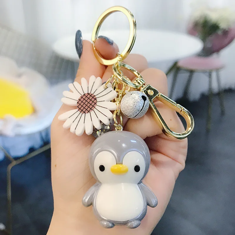 Новый креативный милый мультяшный маленький пингвин кукла автомобильный брелок
