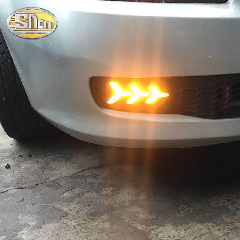 Светодиодсветодиодный дневные ходовые огни SNCN для Mazda 6 2006 ~ 2009 с желтым