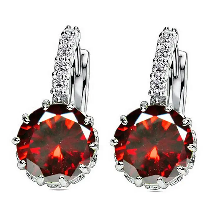 Женские серьги-гвоздики Pendientes Mujer, ювелирные изделия Brincos Orecchini Aretes, серьги Brinco, модные серьги, серьга Brinco Oorbellen - Окраска металла: 1 jiu hong