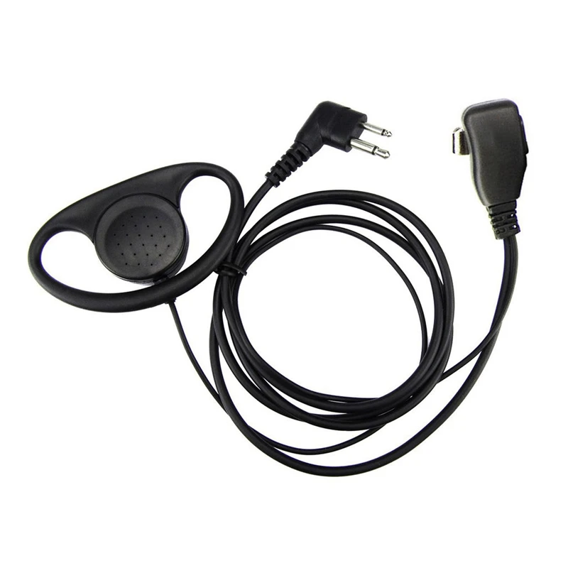 (2 Pack) 2Pin Advanced D Shape Clip-Ear Ptt Headset Earpiece Mic For Motorola 2 Way Radios Gp88S Gp300 Gp68 Gp2000 Gp88 Gp3188 C |