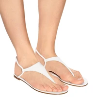 2021 summer sandals women suede flat bottom clip toe flip flops solid sheepskin leather beanch shoes woman leisure sandalias