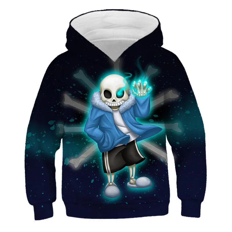 2021 детская 3D Толстовка Undertale толстовка с капюшоном и длинными рукавами одежда для