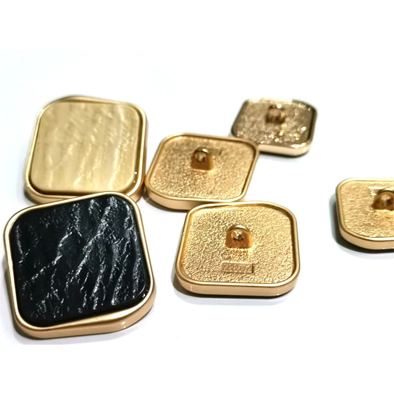 10 шт. металлическая Глянцевая пуговица из смолы сплава для шитья вручную