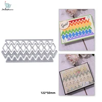 inlovearts wave edges metal cutting dies stencil for diy scrapbooking album decorative cards embossing paper deco craft die cuts