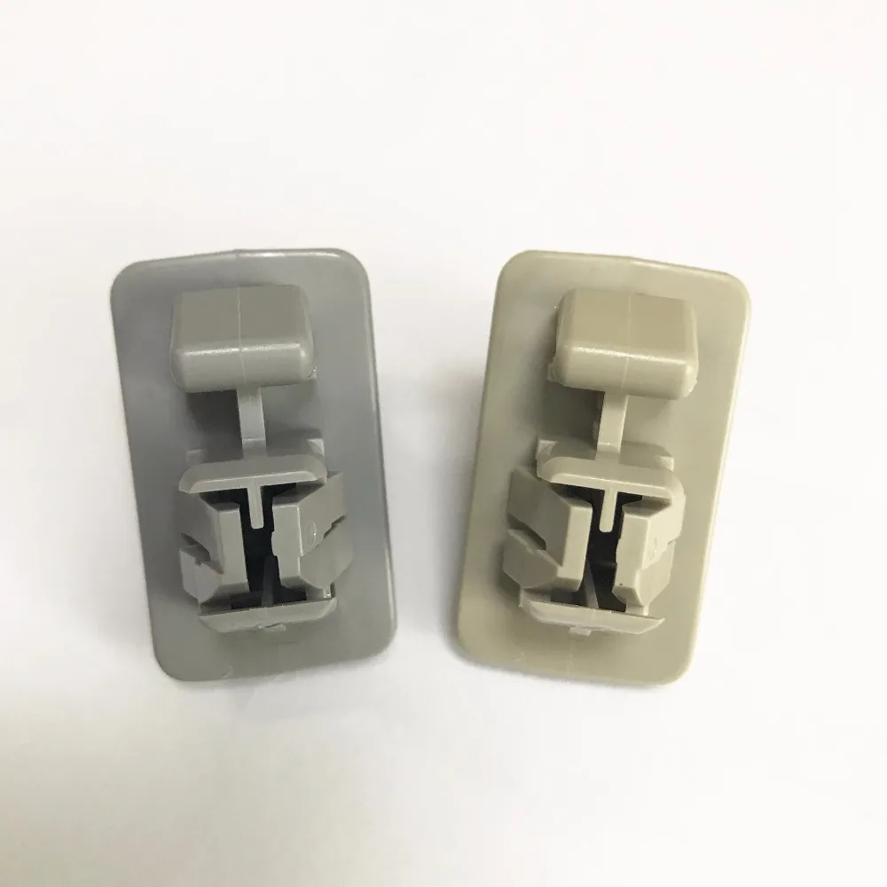 Автомобильный солнцезащитный козырек зажим с крюком Серый Бежевый для Mitsubishi Pajero