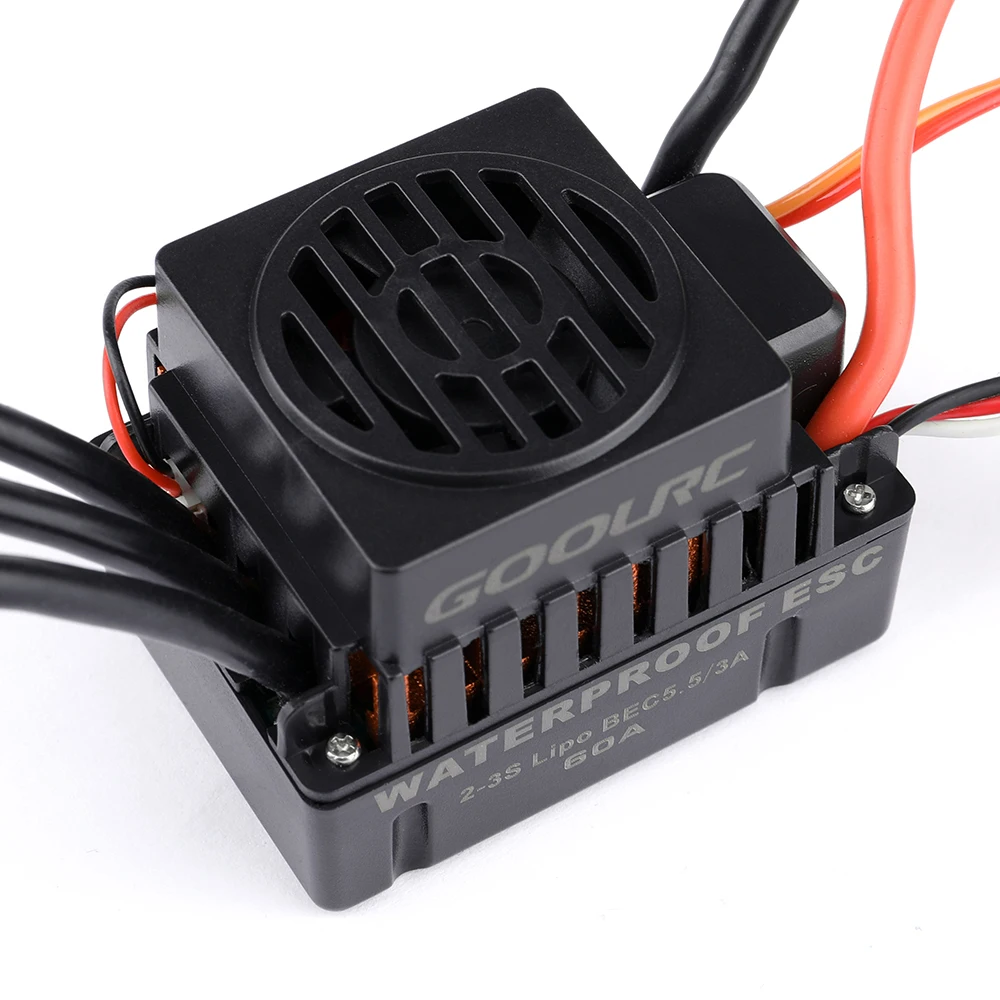 GoolRC обновление водонепроницаемый 3650 4300KV бесщеточный двигатель с 60A ESC Combo Set для 1/10