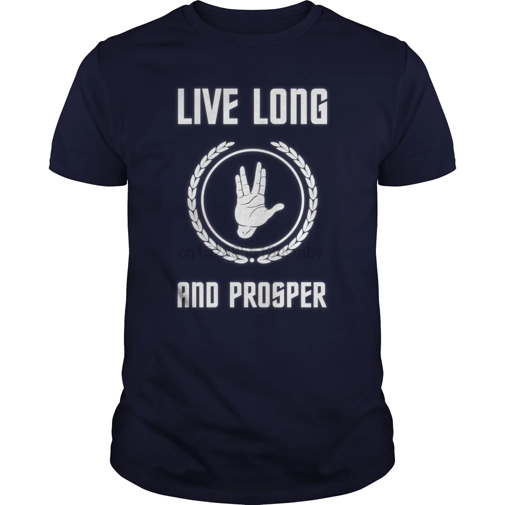 Мужская футболка Live Long and Prosper - Spock's hand Leonard Nimoy Geek Tribut cool wo | одежда