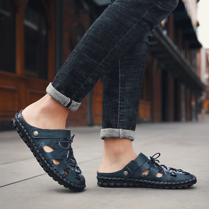 

comfortablesandali for air herren work rasteira sandale heren sandal ete size sandalias mesh cuero casual sandles sandals