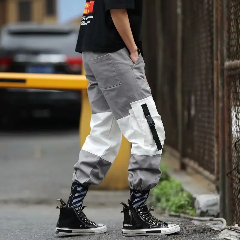 

Men Pants 2021 Hip Hop Streetwear Joggers Sweatpants Casual Cotton Harem Trousers Harajuku Autumn Cargo Pants Men Brand Clothing