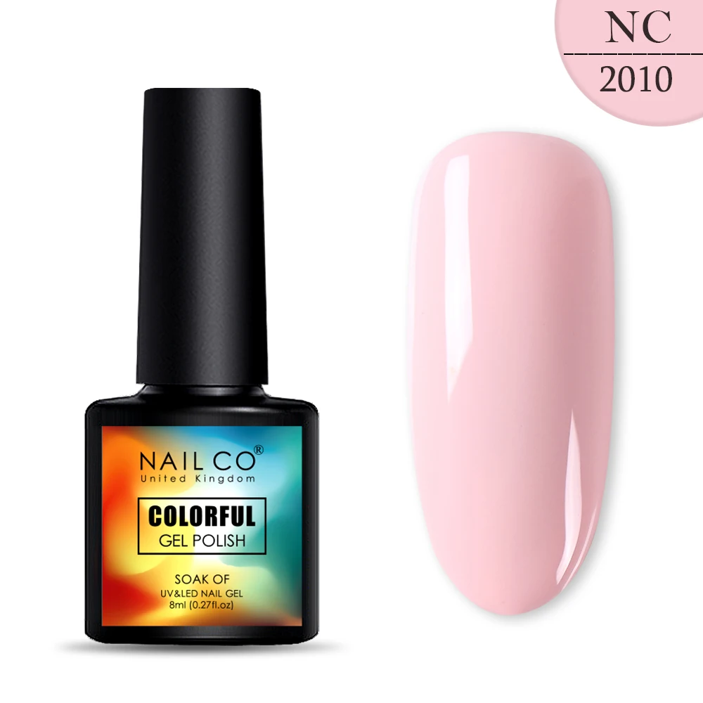 2010 NAILCO, новинка, 8 мл, 130 цветов, светодиодный Гель-лак для ногтей УФ гель для ногтей, салонный домашний лак, Гель-лак, гибридный, впитывающий - Цвет: 2010